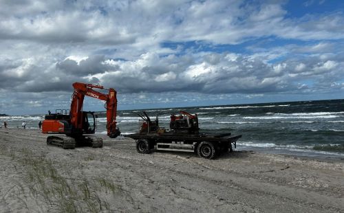 Ahrenshoop Buhnenbeubau GEOS G.E.O.S. Küstenschutz Baugrunderkundung