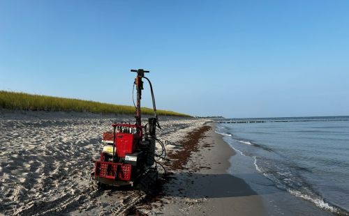 Ahrenshoop Buhnenbeubau GEOS G.E.O.S. Küstenschutz Baugrunderkundung